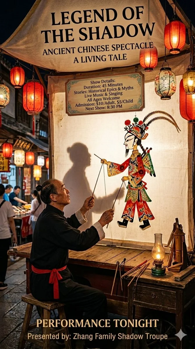 Master Puppeteer in Lantern Glow