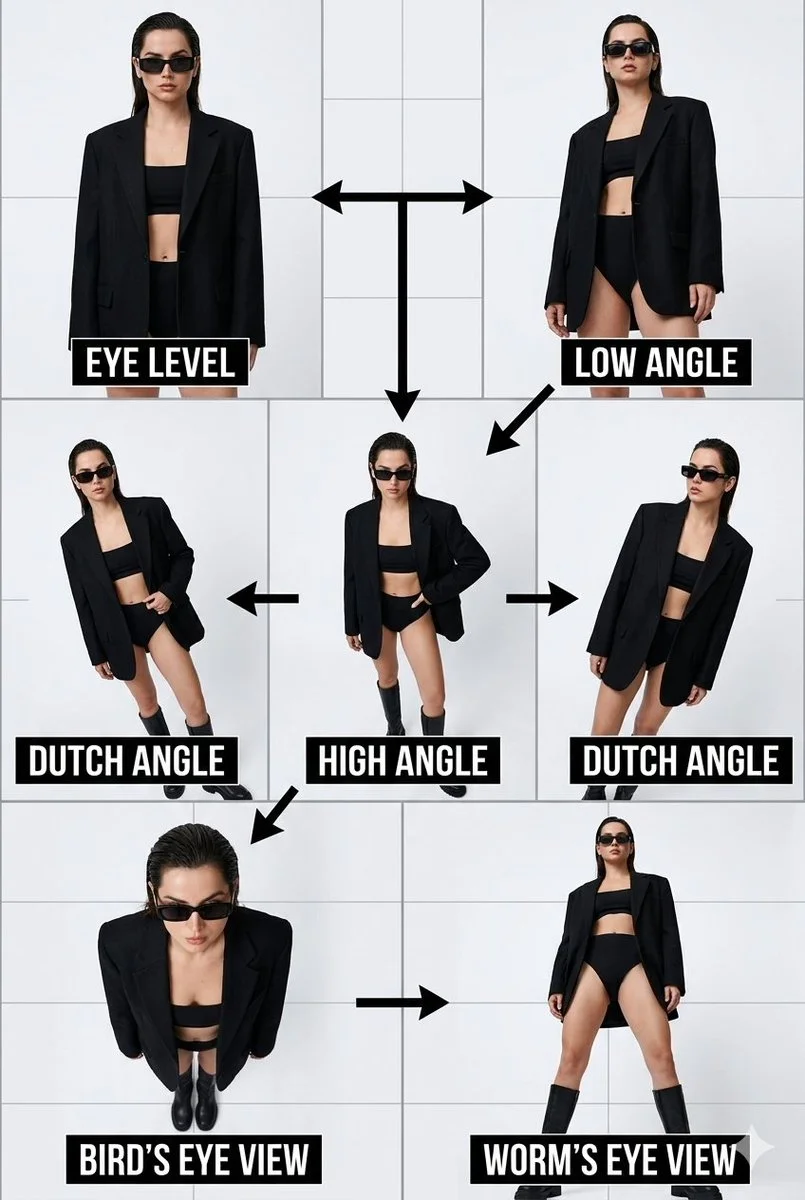 Masterclass in Cinematic Angles: A Fashion Model's Poise