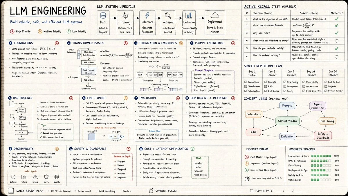 Mastering LLM Engineering: A Visual Guide