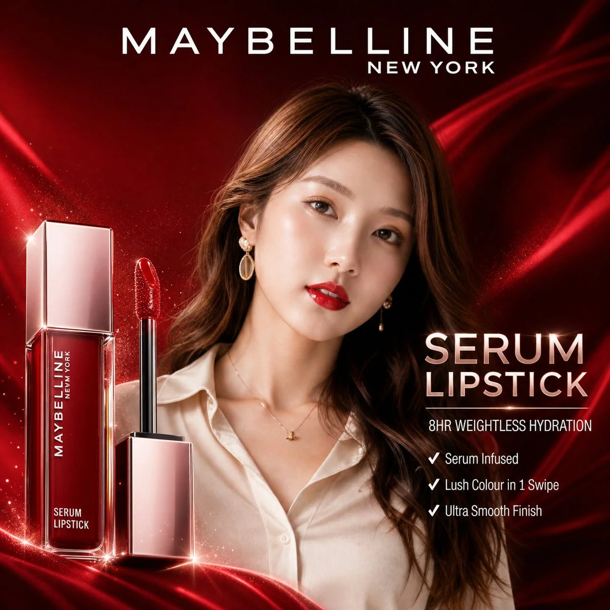 Maybelline Serum Lipstick Luxury Ad