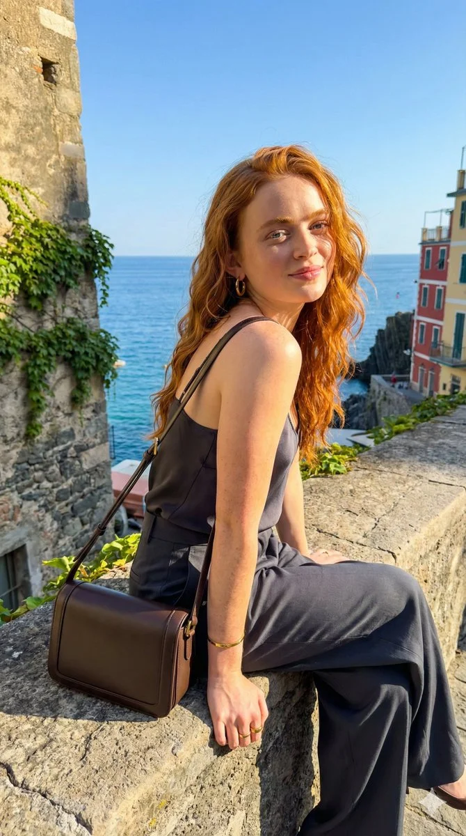 Mediterranean Elegance: Sadie Sink in Stunning Realism