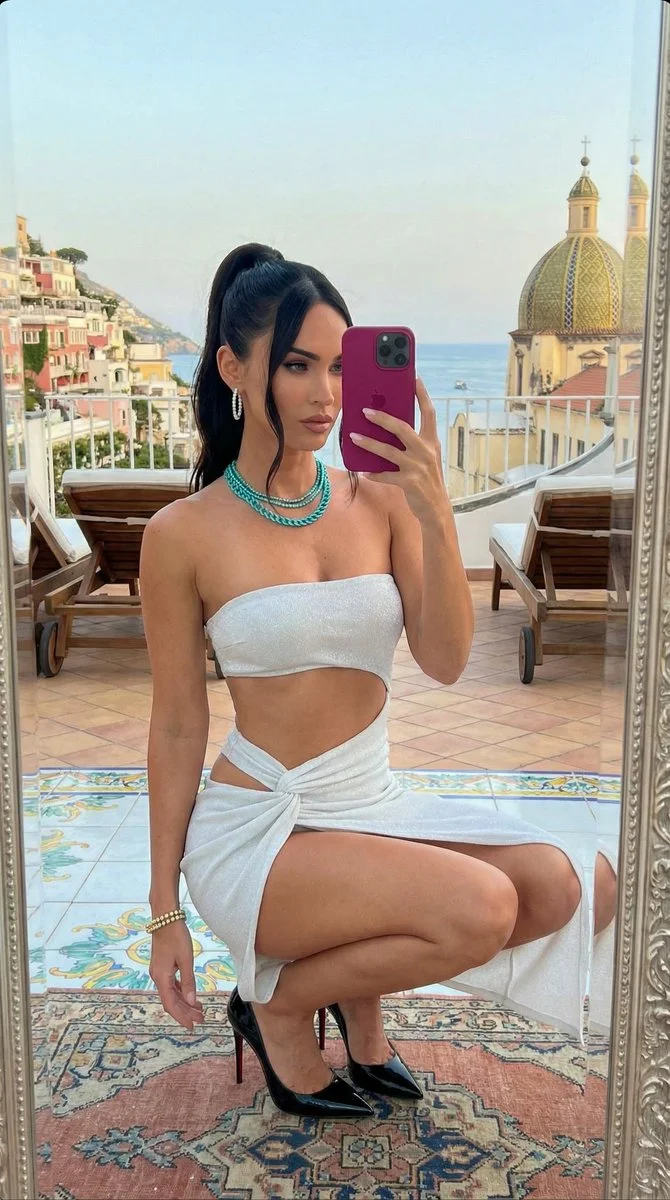 Megan Fox: Mediterranean Glam in a Mirror Selfie