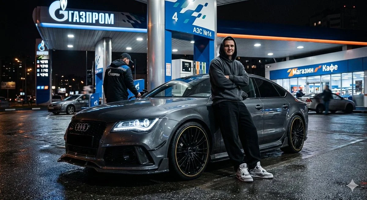 Midnight Reflections at Gazprom