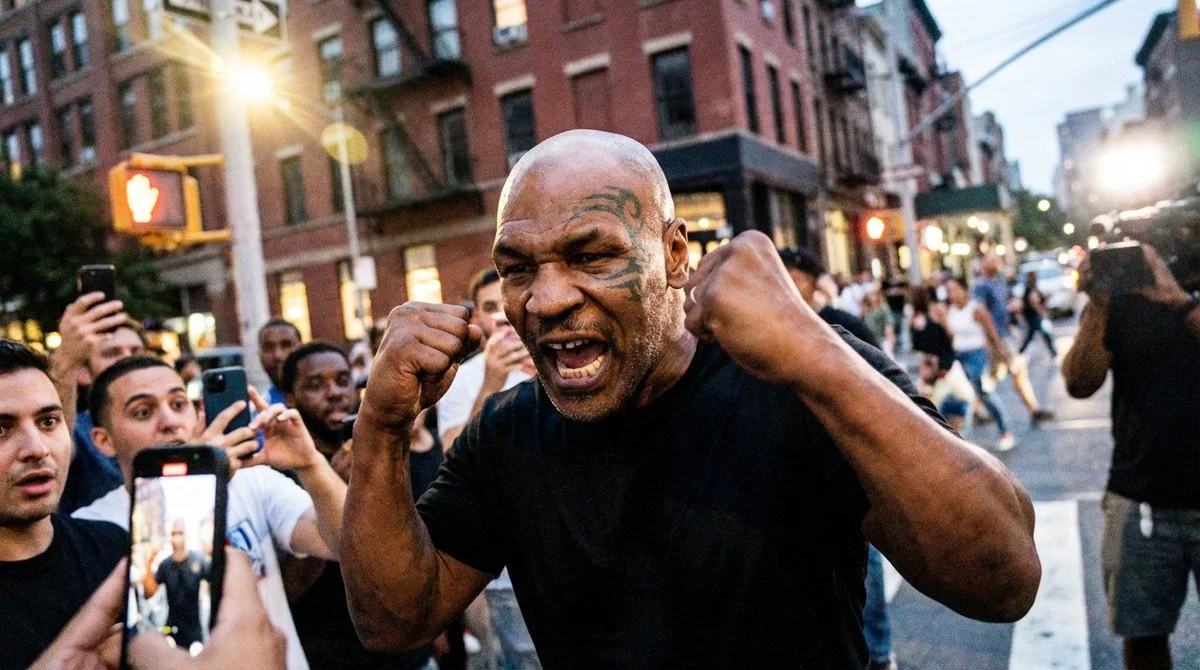Mike Tyson's Raw Energy Captured in Urban Chaos