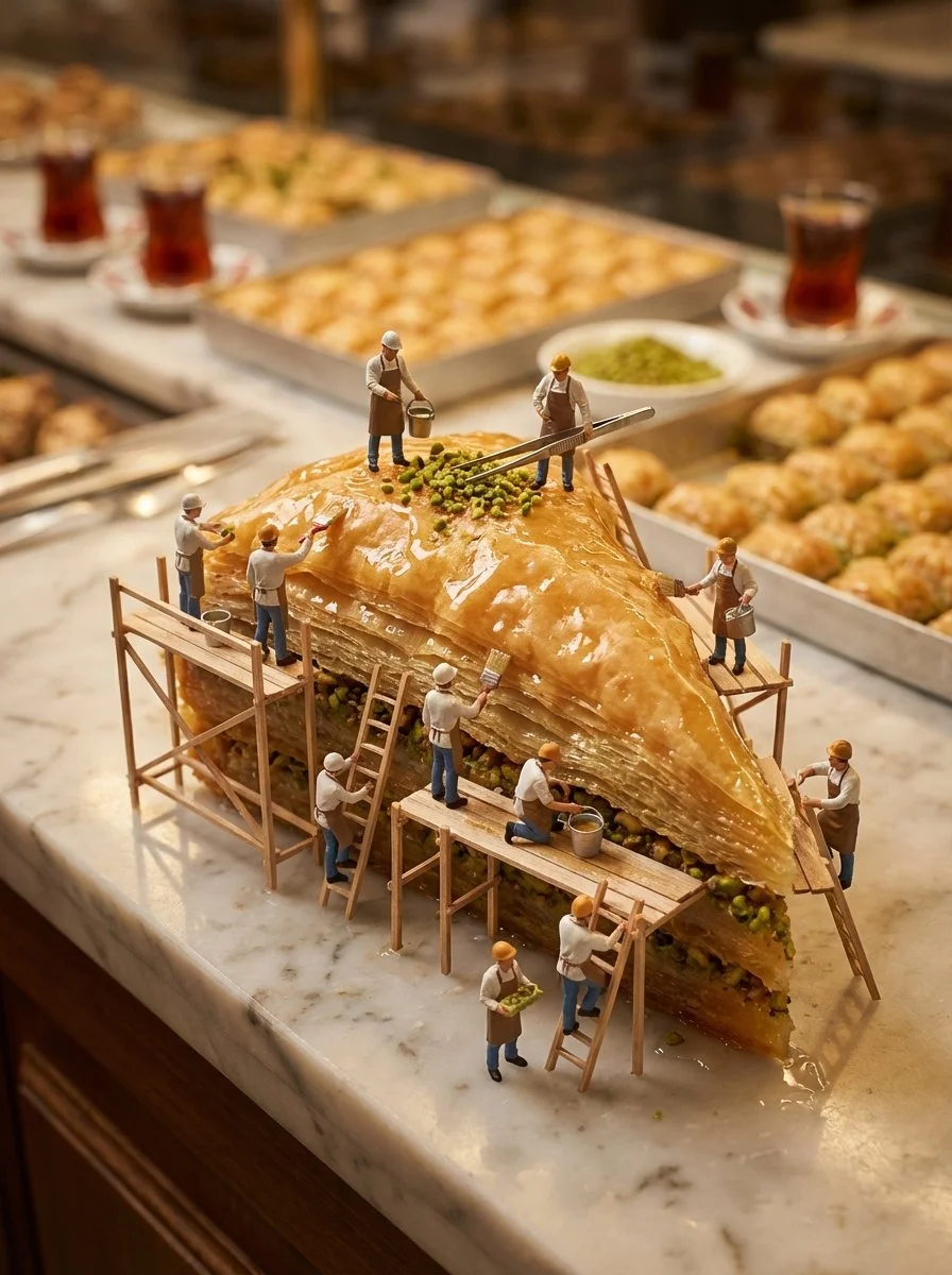Mini Chefs Crafting Exquisite Baklava Masterpieces