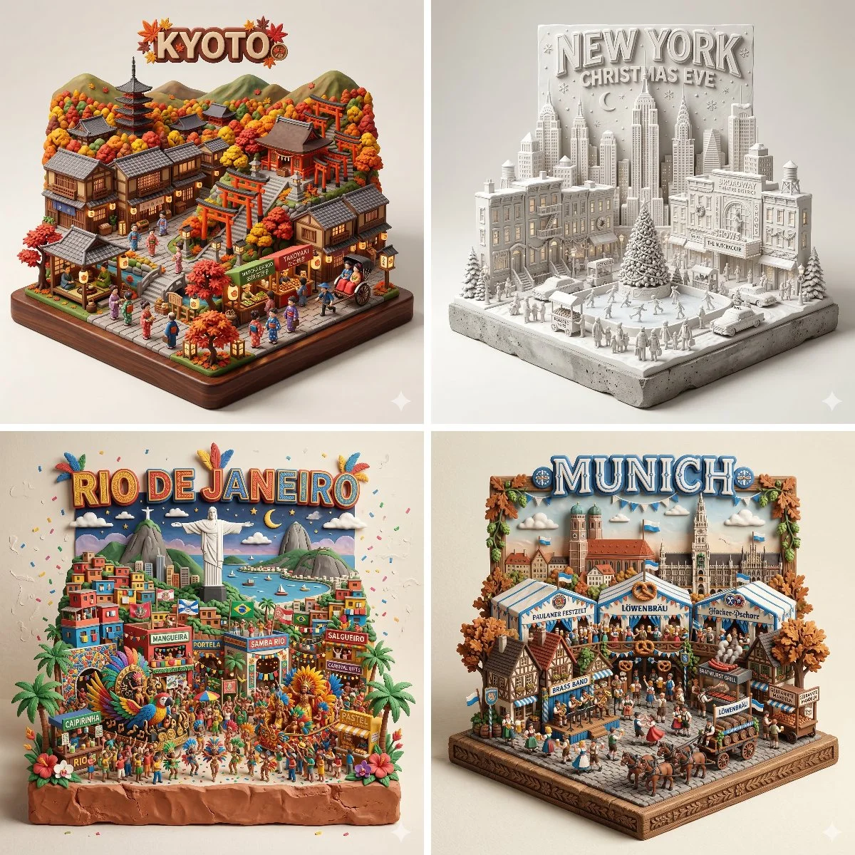 Miniature 3D Cityscape: [CITY_NAME] Celebrates [SEASONAL_EVENT]