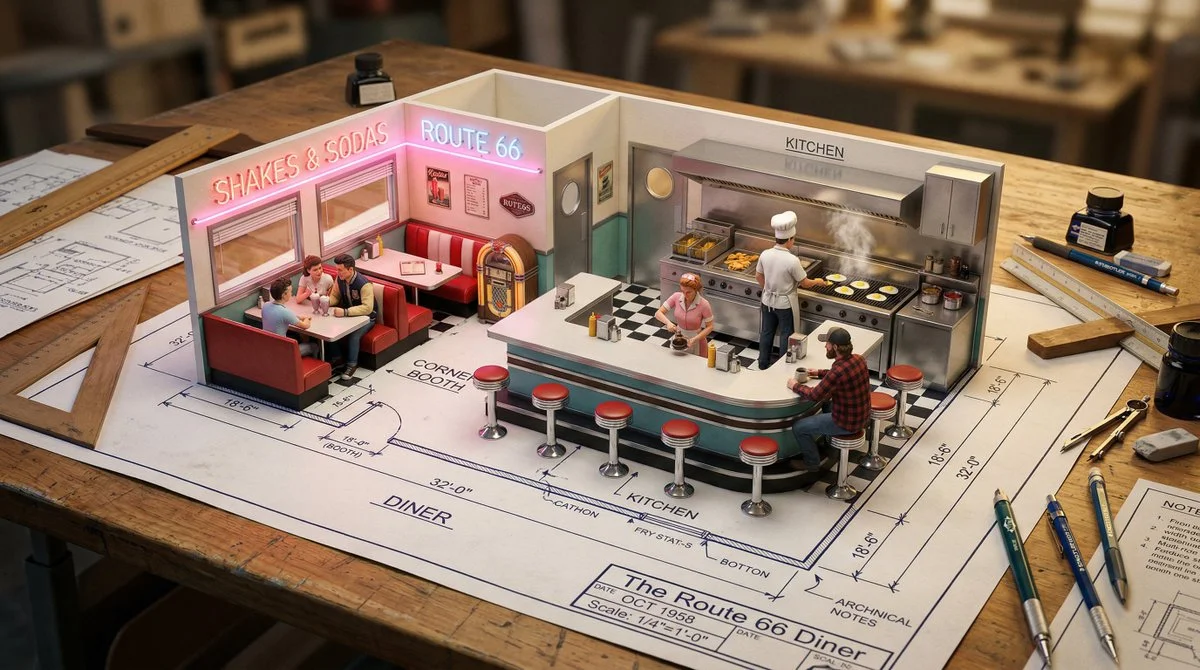 Miniature Architecture: A Living Floor Plan