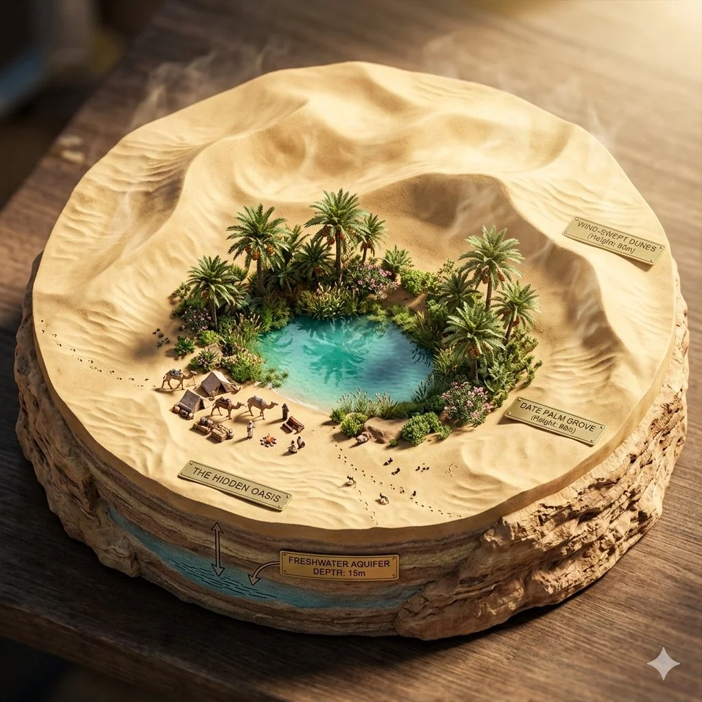 Miniature Desert Oasis Revealed in Stunning Detail