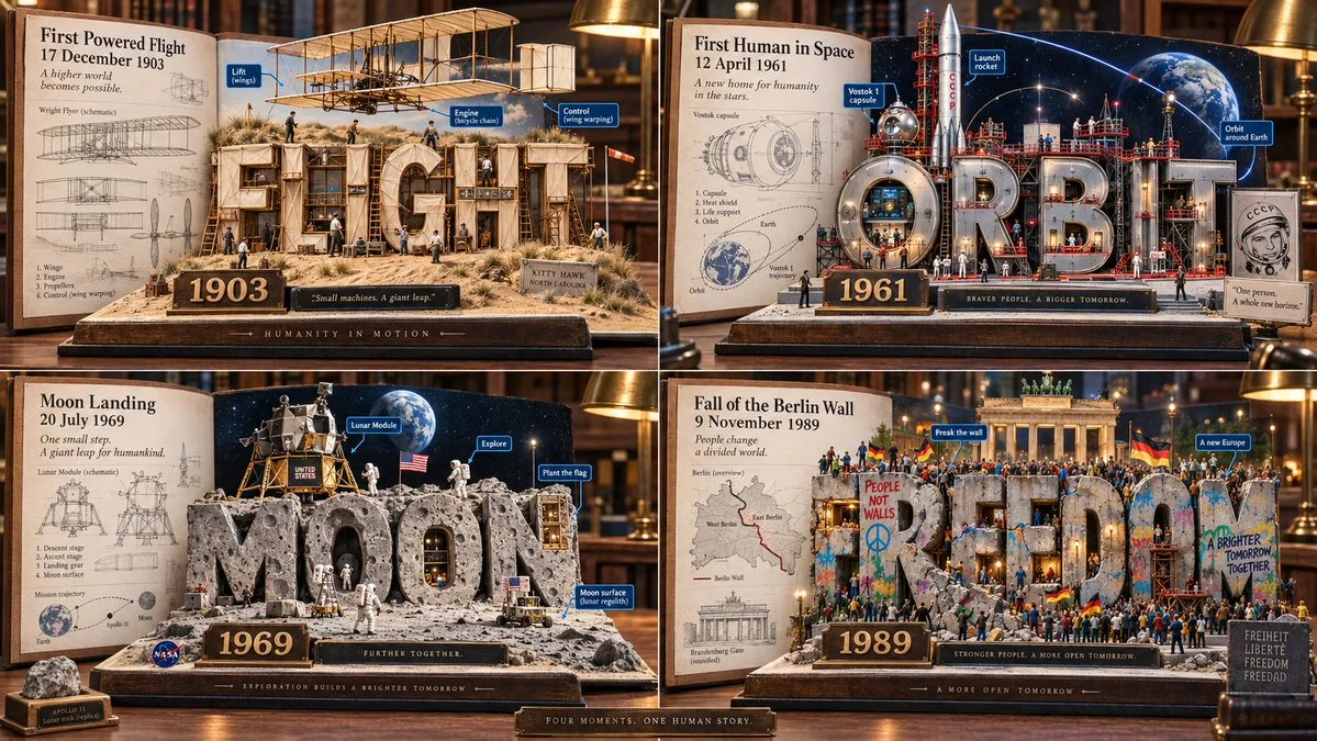 Miniature Museum Diorama Reveals Four Momentous Days for Humanity