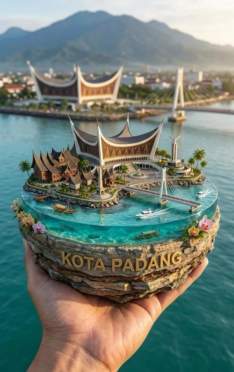 Miniature Tarakan City in the Palm of Your Hand