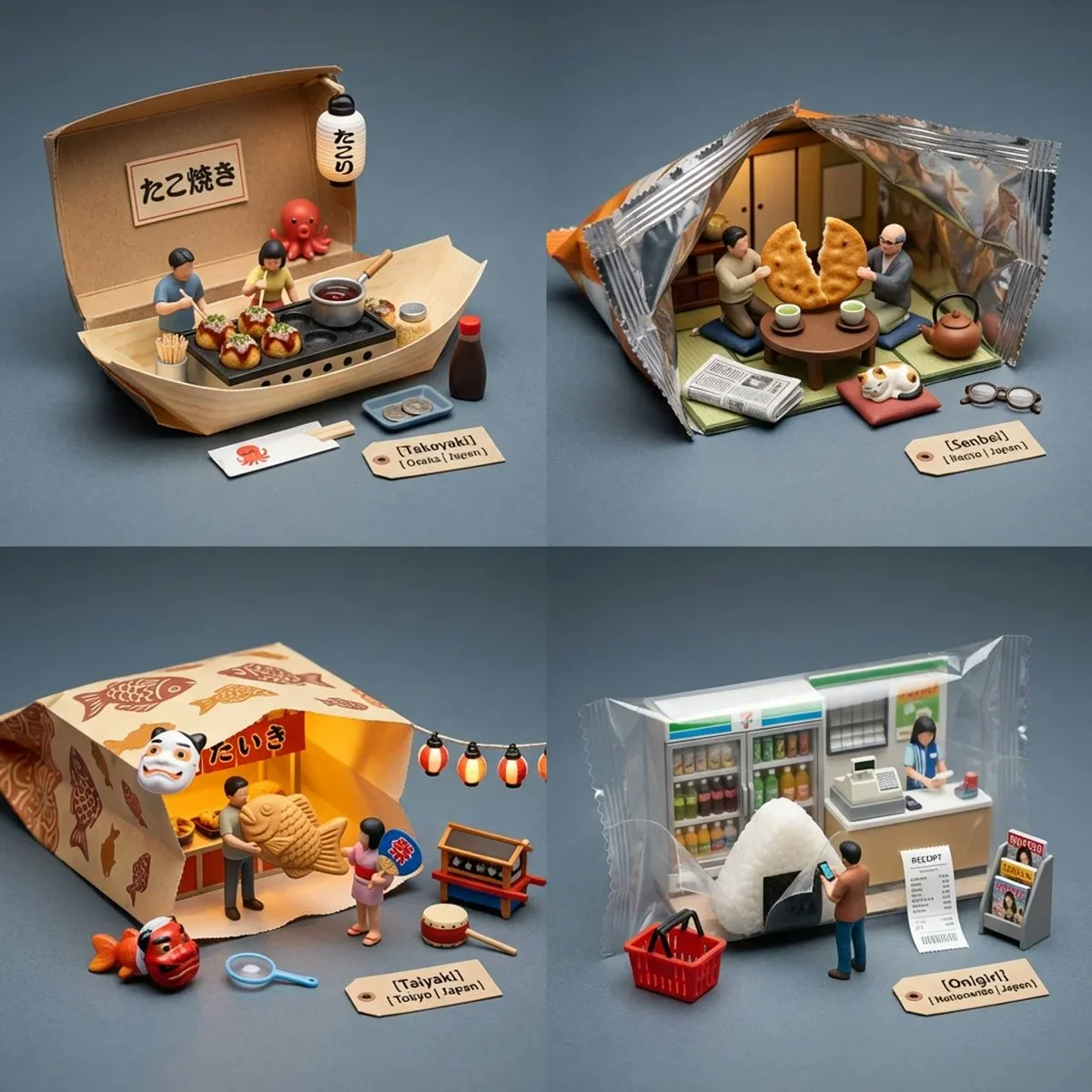 Miniature Worlds of Asian Snacks: An Intimate Look at Hidden Culinary Rituals
