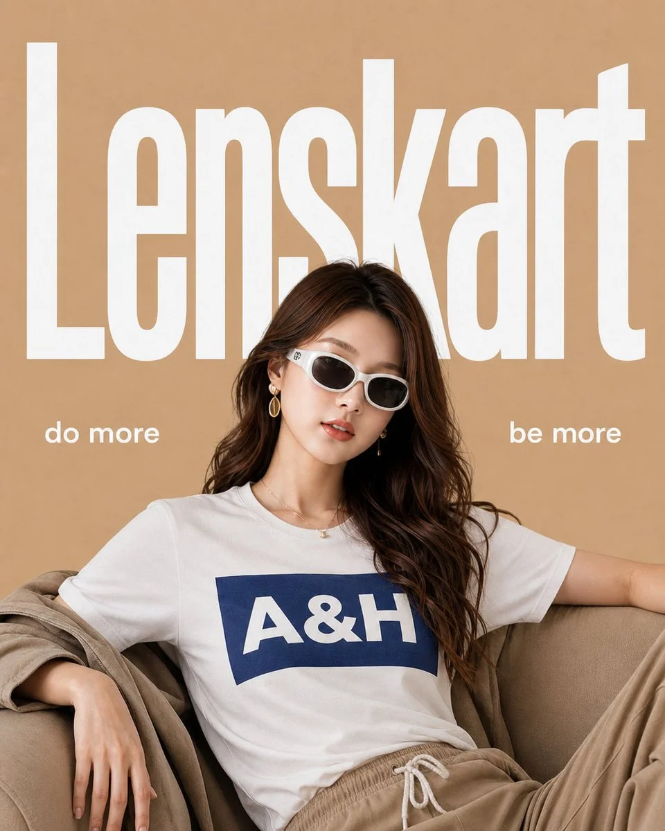 Minimalist Luxury Eyewear Editorial Poster