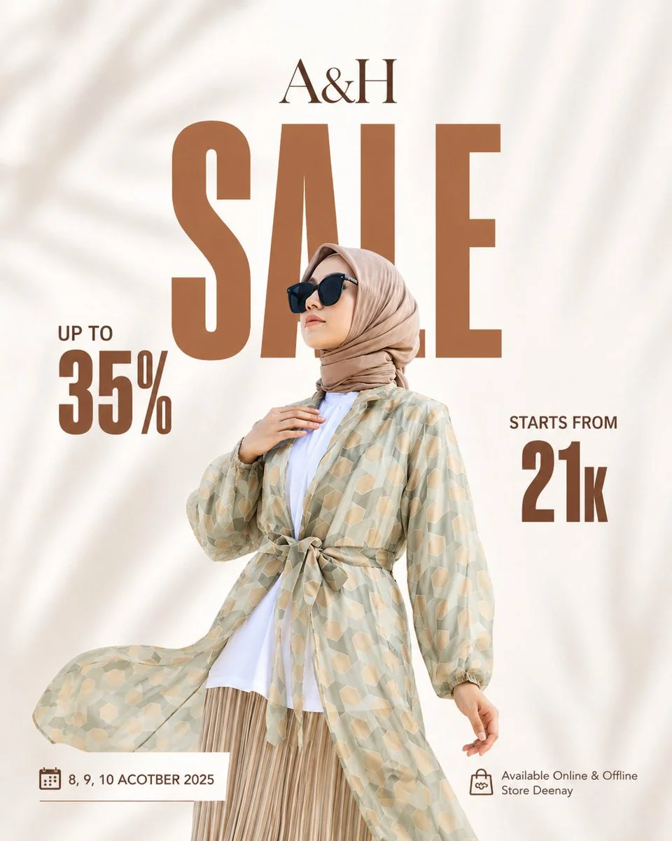 Minimalist Luxury Fashion Sale Poster