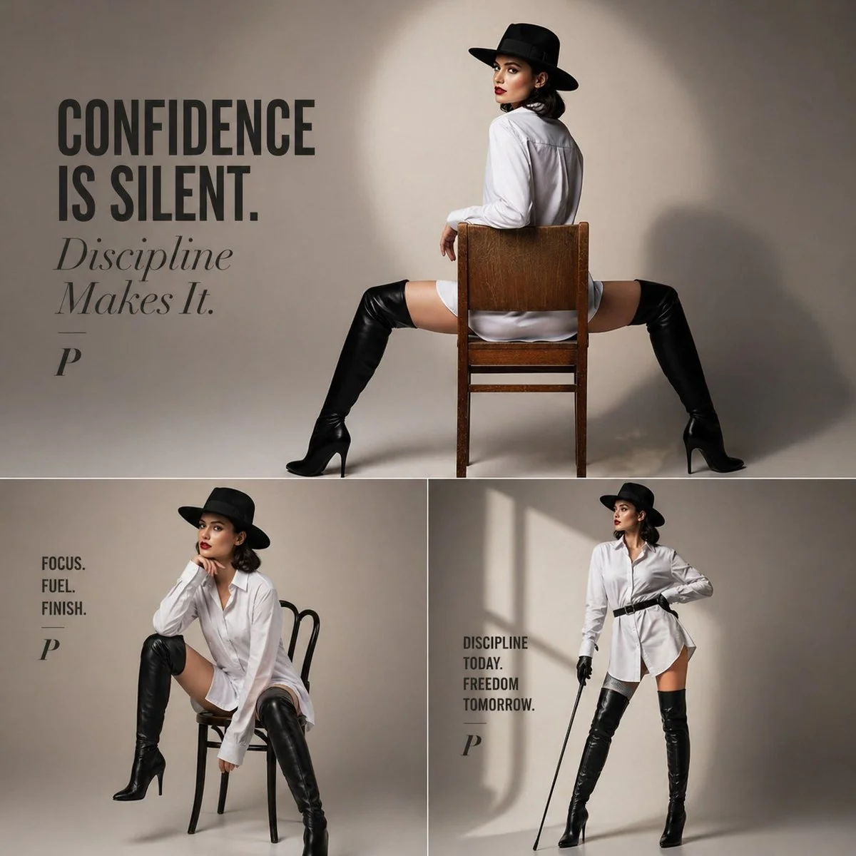 Minimalist Power and Poise in High-Fashion Editorial
