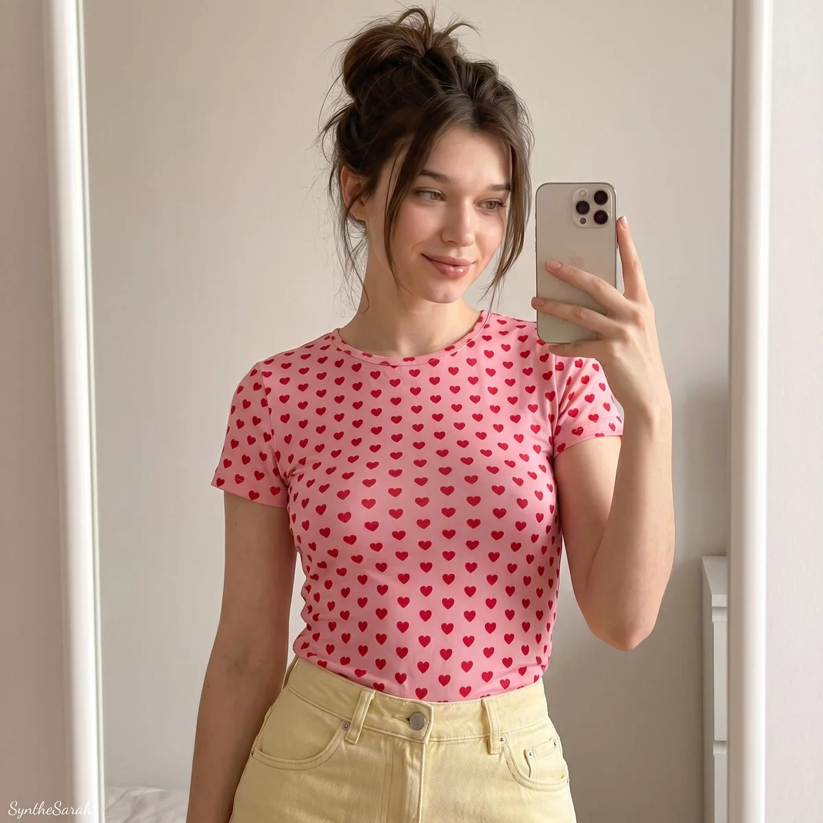 Mirror Selfie in Cinematic Detail