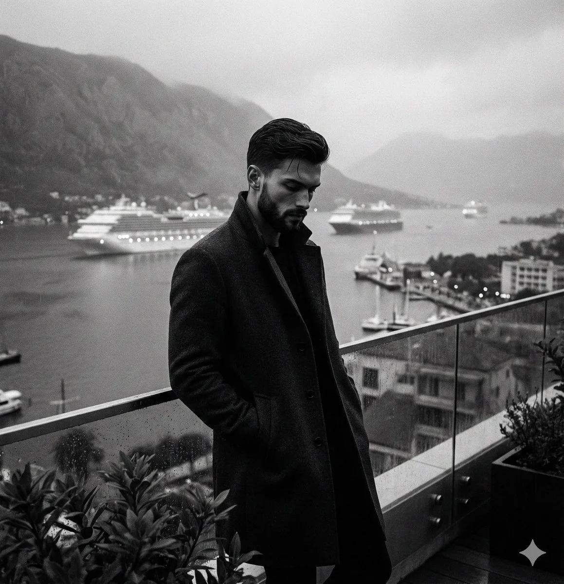 Misty Harbor Contemplation