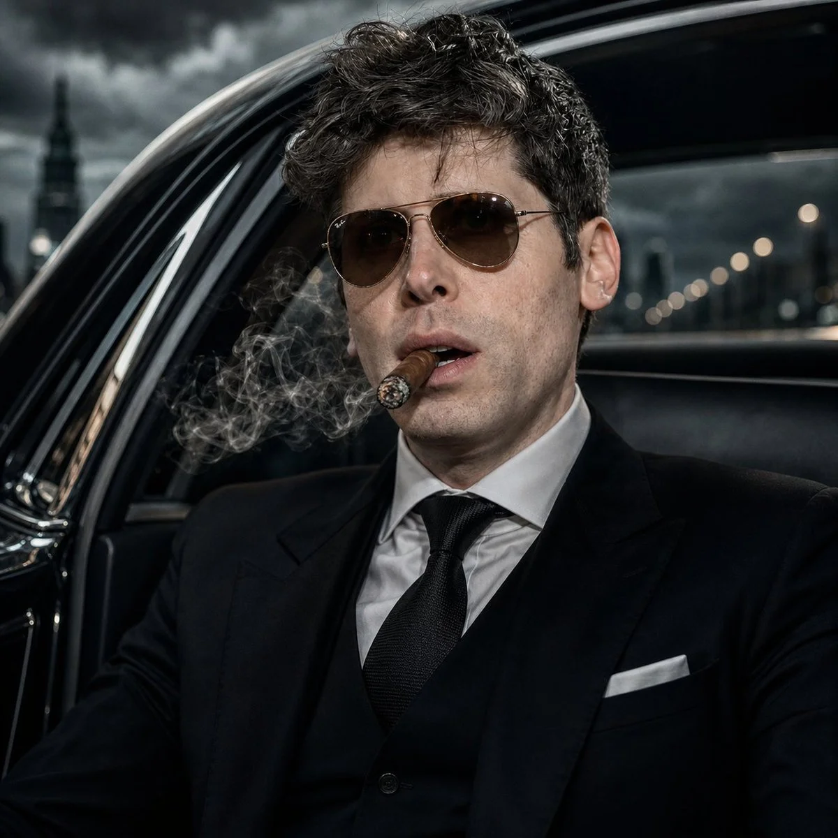 Modern Mafia Boss in Cinematic Noir