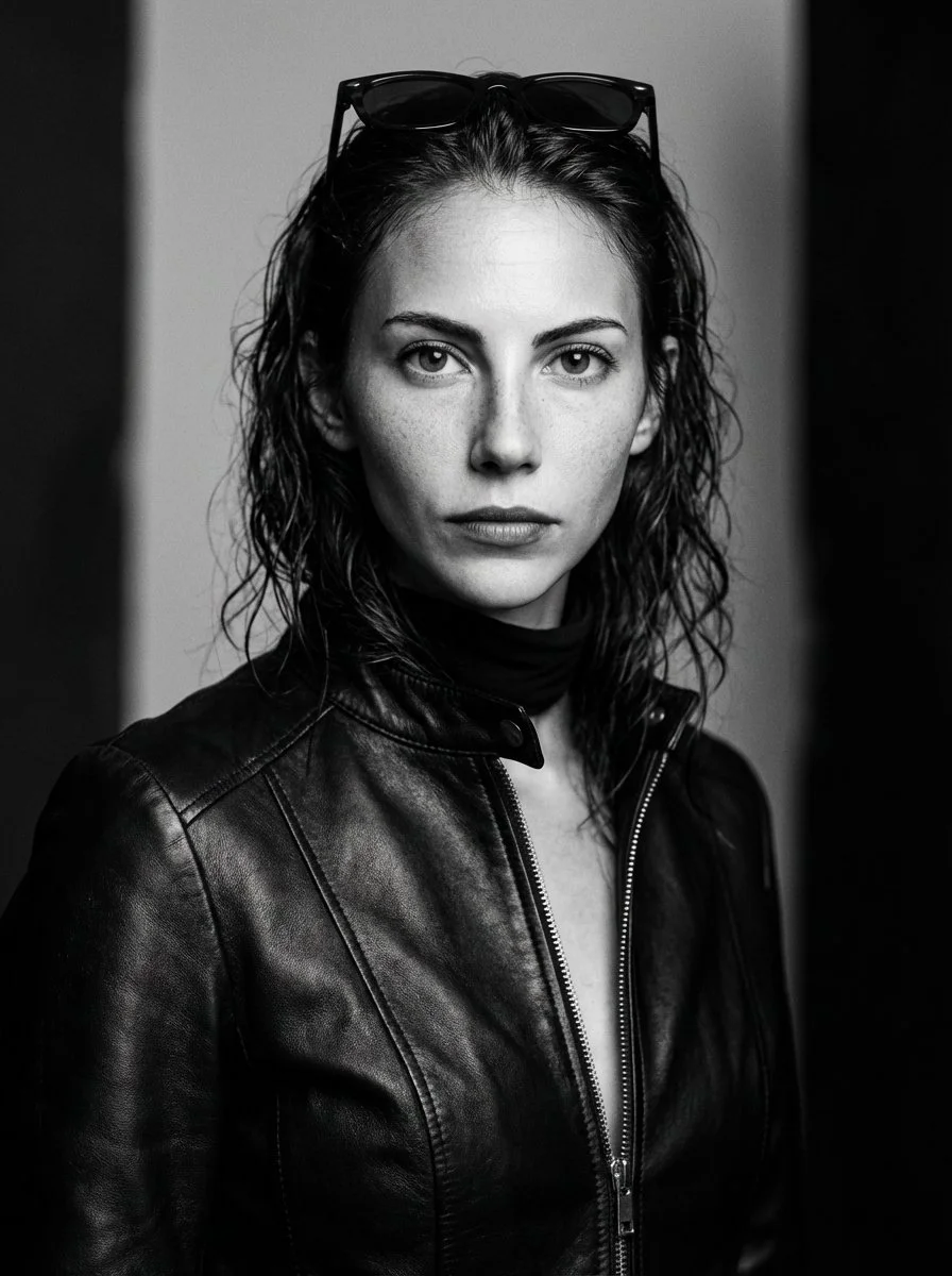 Monochrome Elegance: A Luxurious Portrait