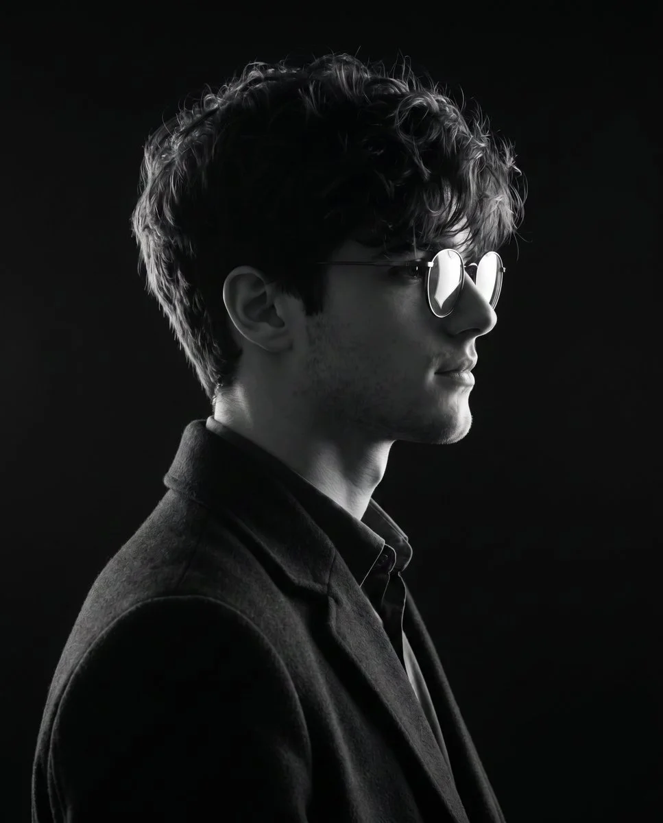 Monochrome Elegance: A Portrait of Simplicity