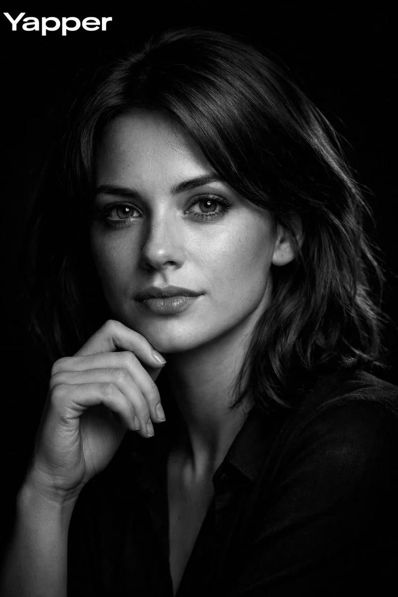 Monochrome Muse: British Elegance in Focus