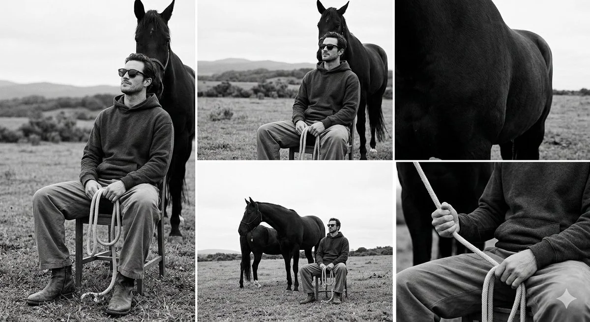 Monochrome Serenity: A Portrait in Contrast