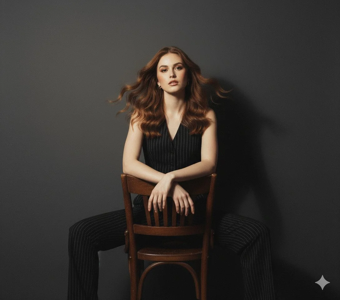 Moody Glamour: A Retro Fashion Moment