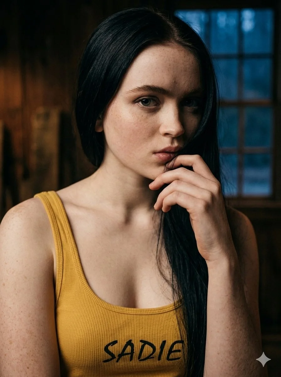 Moody Portrait of Sadie in Rustic Light