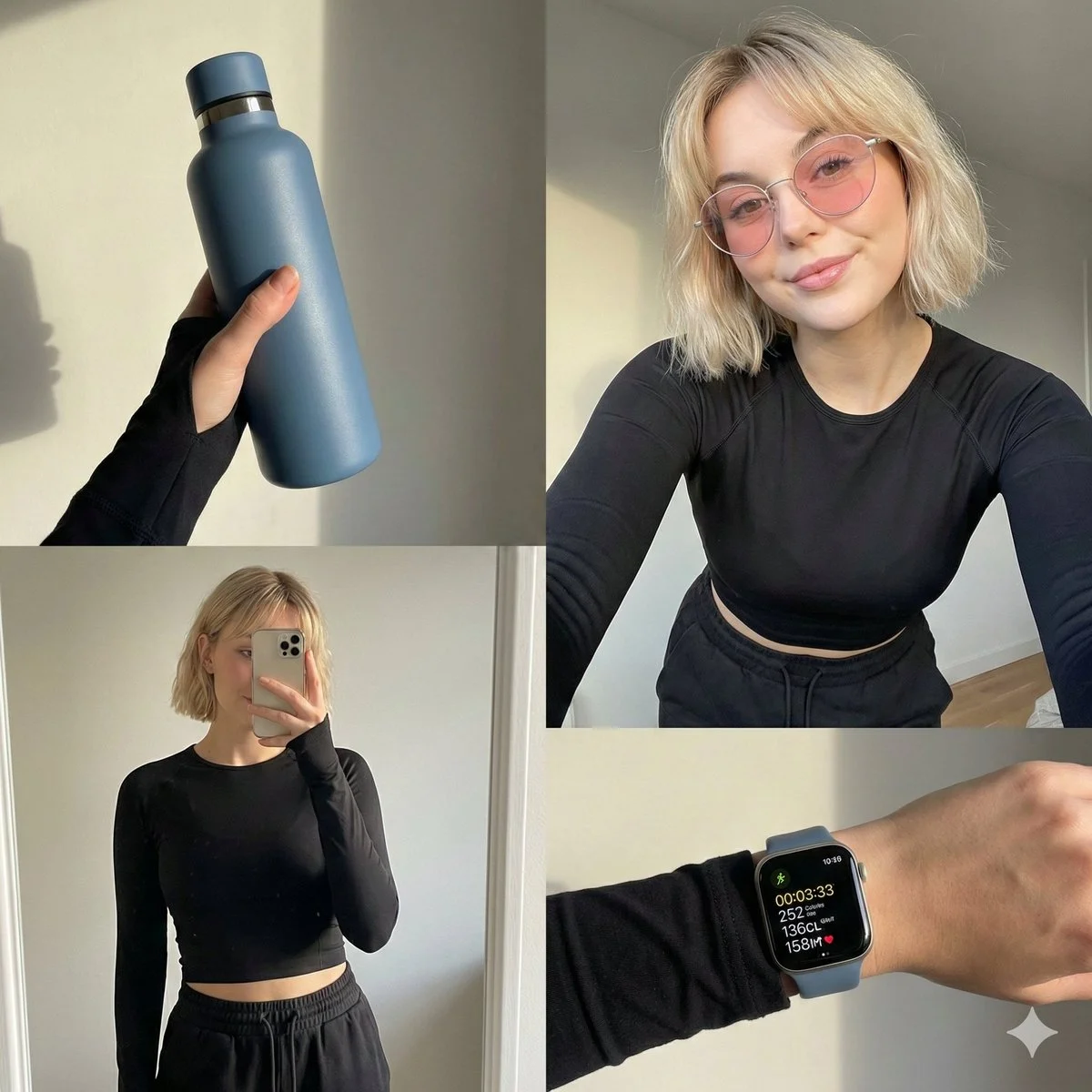 Morning Motivation: Post-Workout Essentials Collage