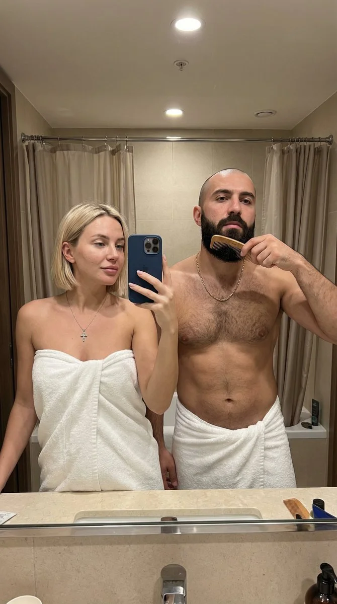 Morning Reflections: A Cozy Bathroom Selfie