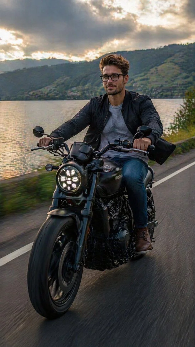 Motion and Clarity: A Rider's Journey Across Lake Toba