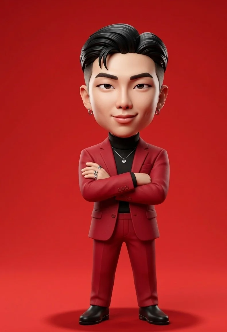 Namjoon Collectible Figure in Crimson Suit
