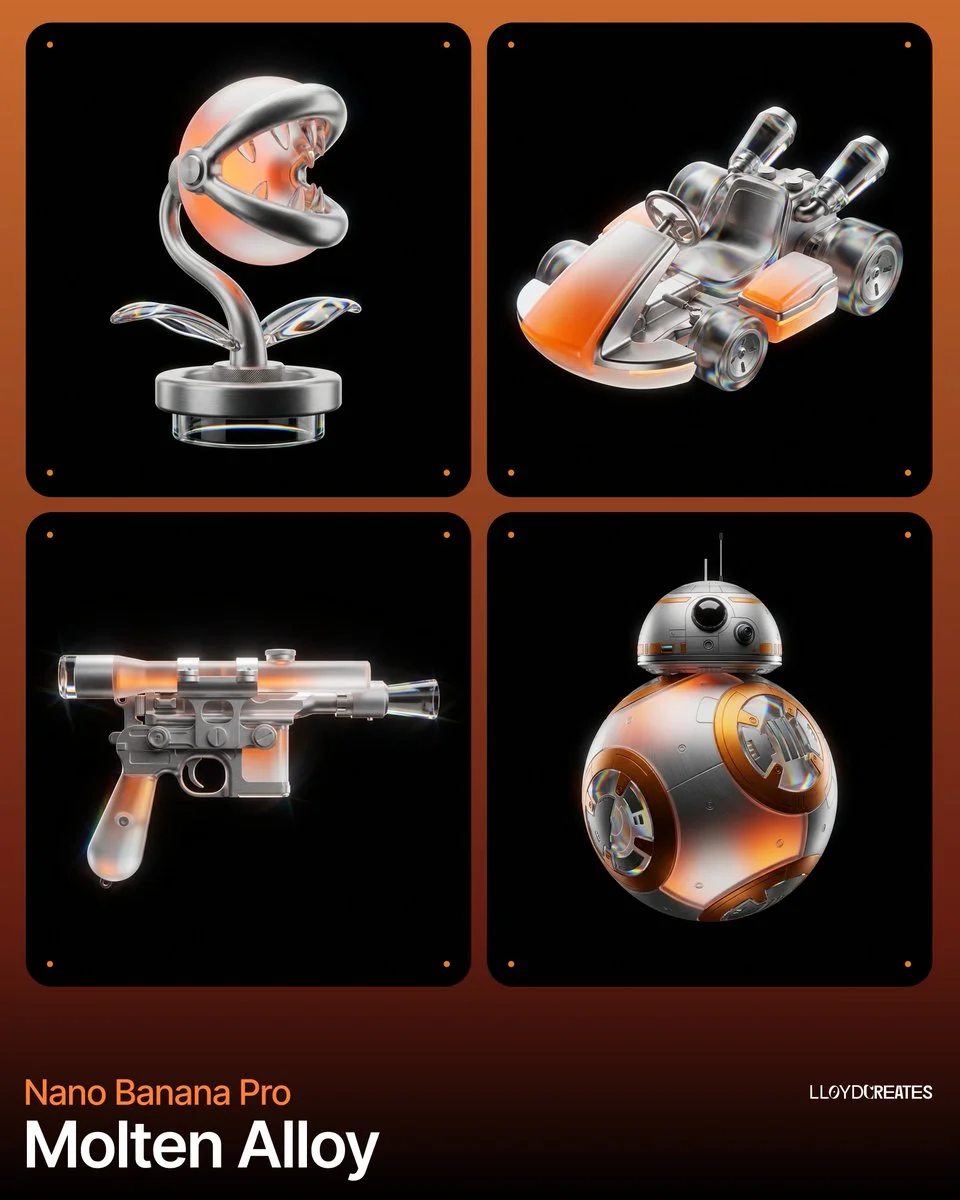 Nano Banana Pro: Industrial Elegance in Suspension