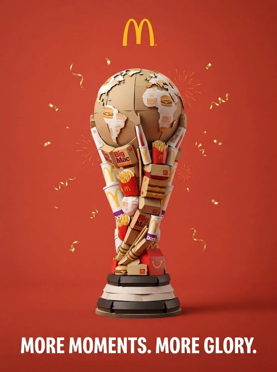 Nano Banana Pro products form a golden FIFA trophy