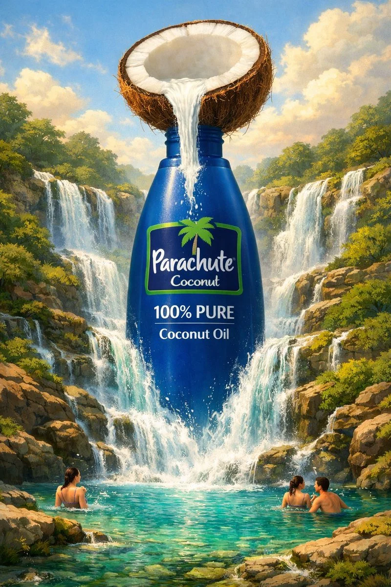 Nature's Essence: A Surreal Bottle Journey