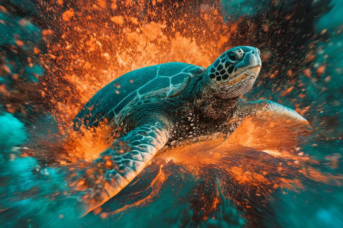 Nature’s Power Unleashed: Fiery Chaos of a Volcanic Eruption