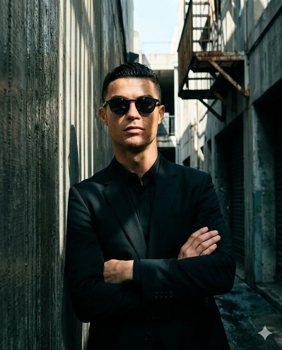 Neo-Noir Elegance: A Gemini's Shadow