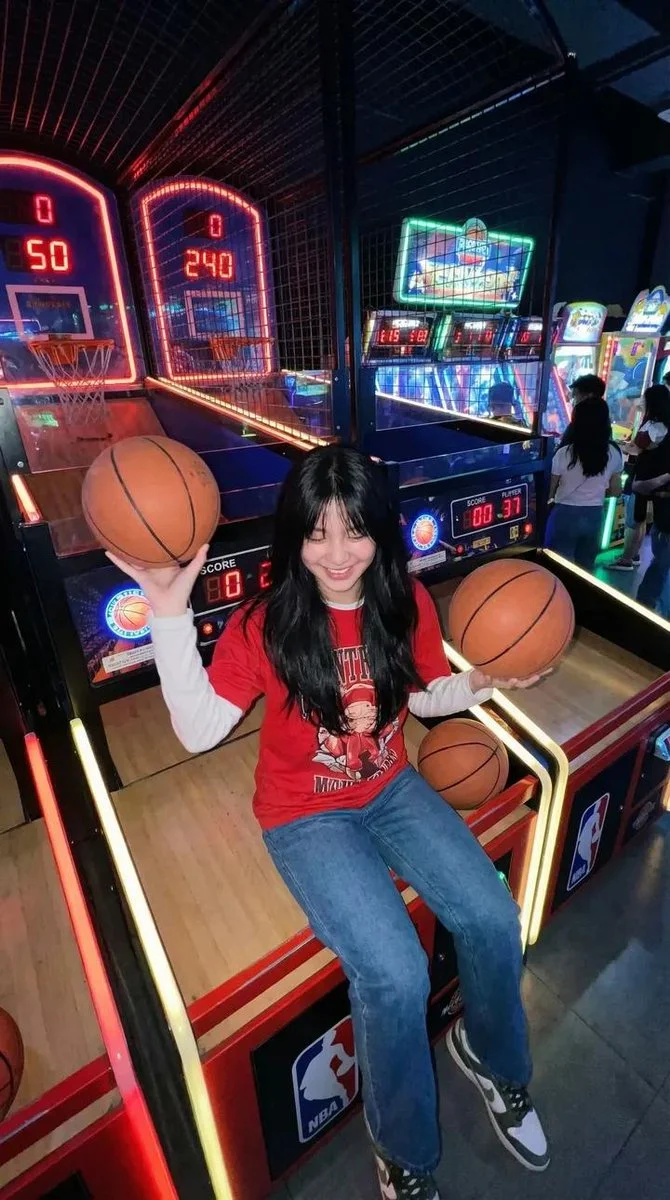 Neon Arcade Nights: Candid Basketball Fun