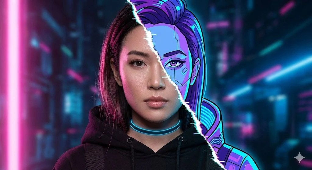 Neon Dreams: A Cyberpunk Portrait Unveiled