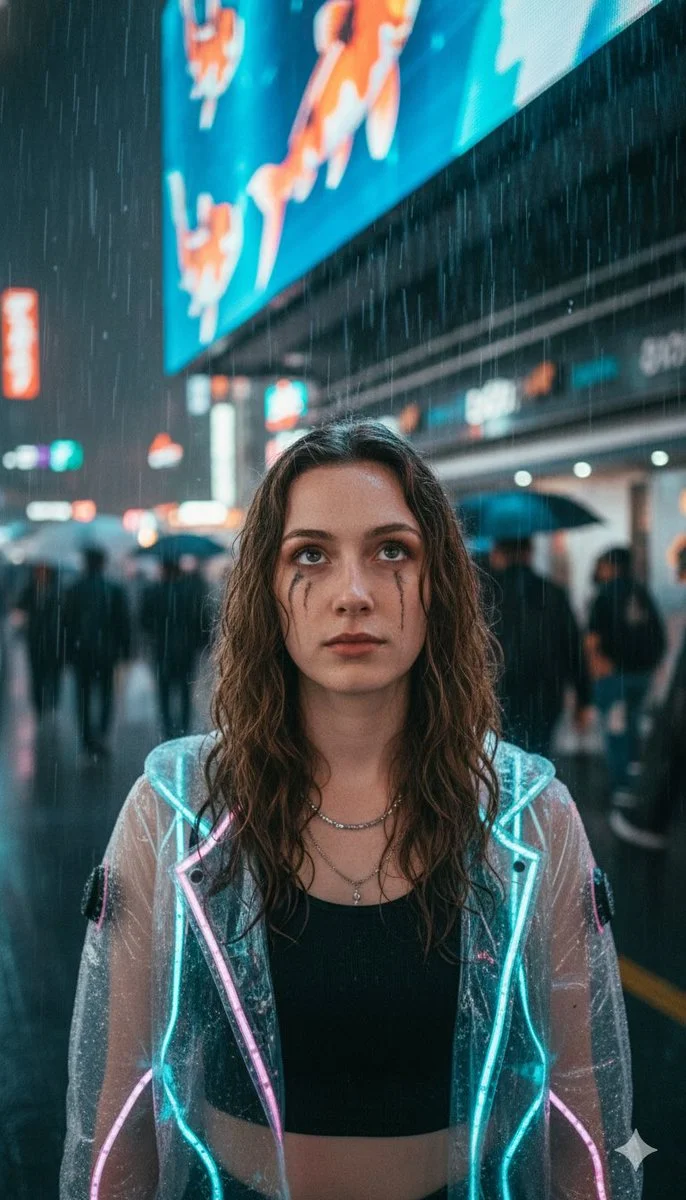 Neon Dreams in Shinjuku Rain