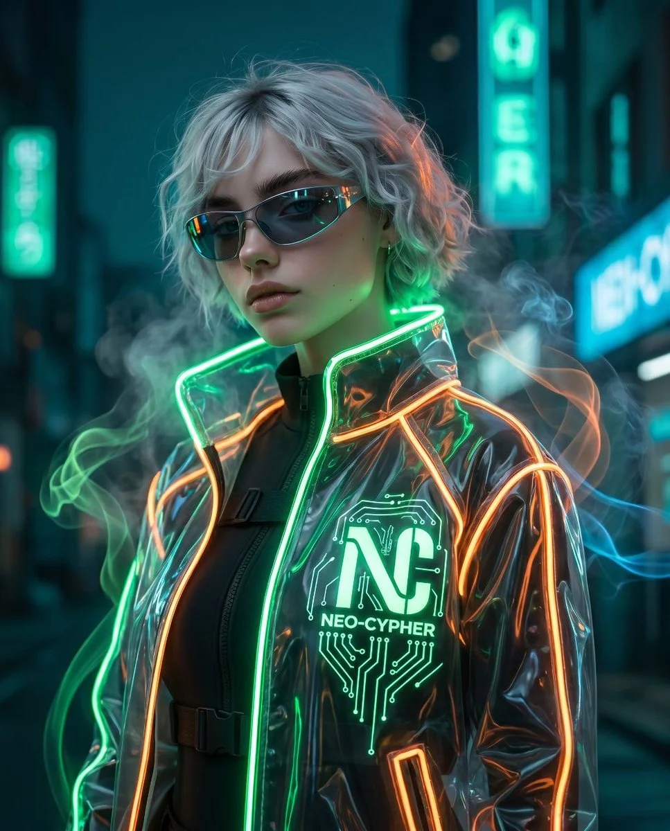 Neon-Fueled Cyberpunk Fashion