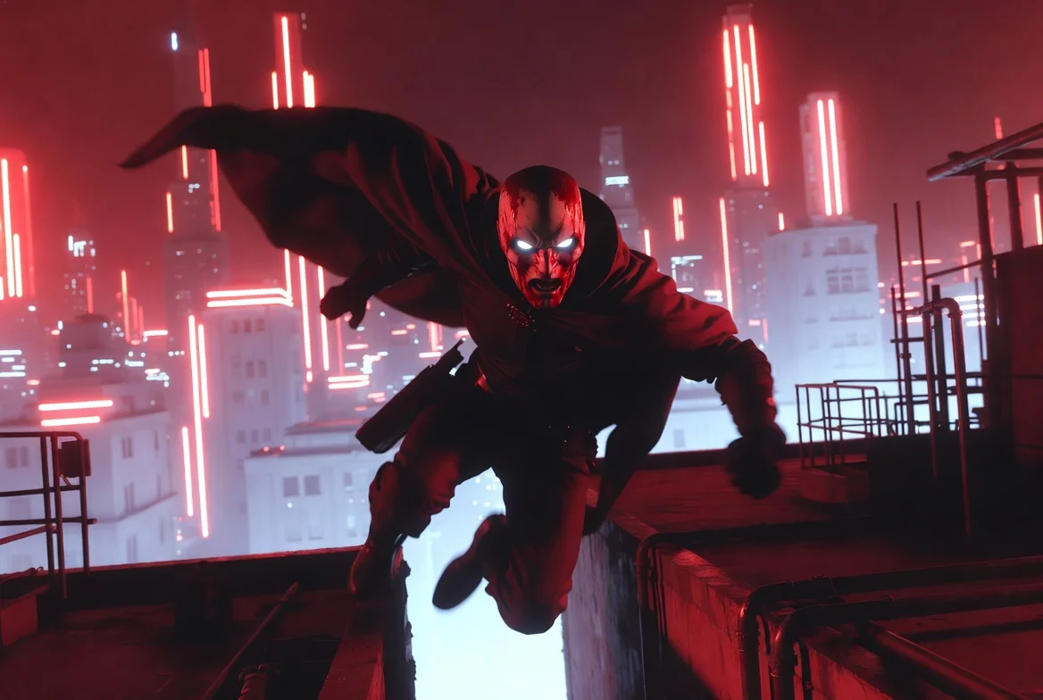 Neon Heights: A Vigilante's Descent into Dystopia