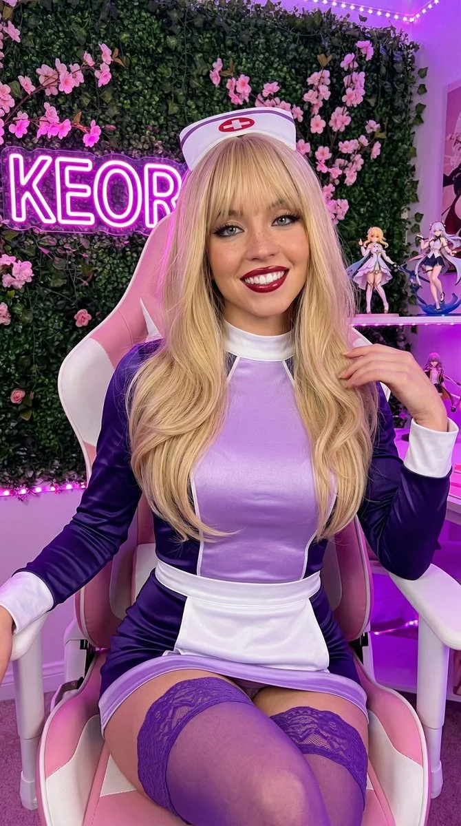 Neon Nurse Cosplay: Velma Reimagined in Gamer Glow