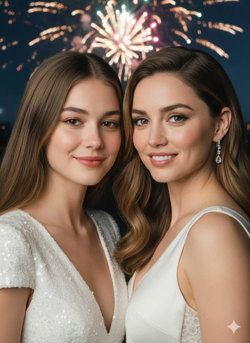 New Year Bliss: A Glamorous Portrait with Ana de Armas