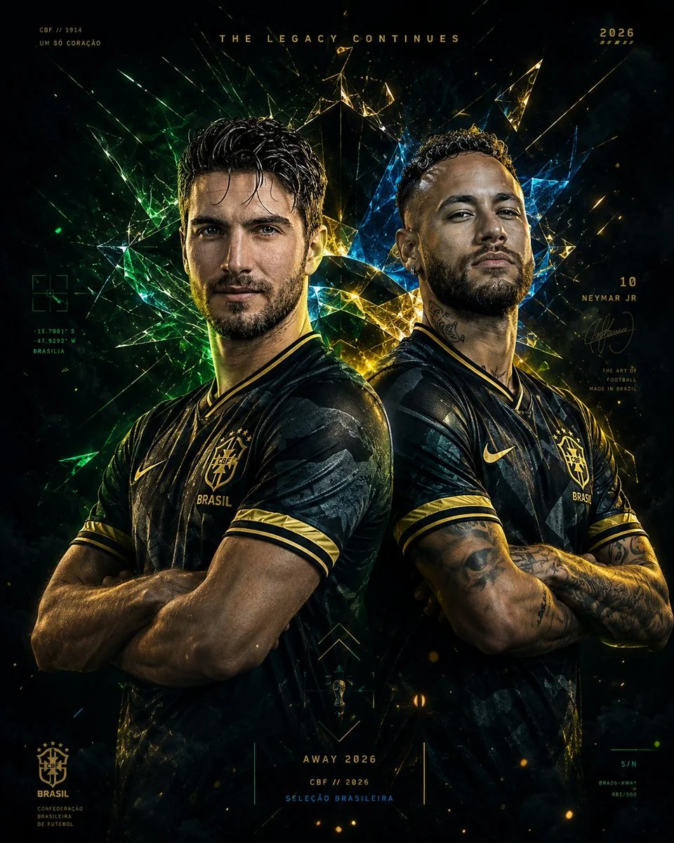 Neymar-inspired superstar stares calmly in premium football campaign