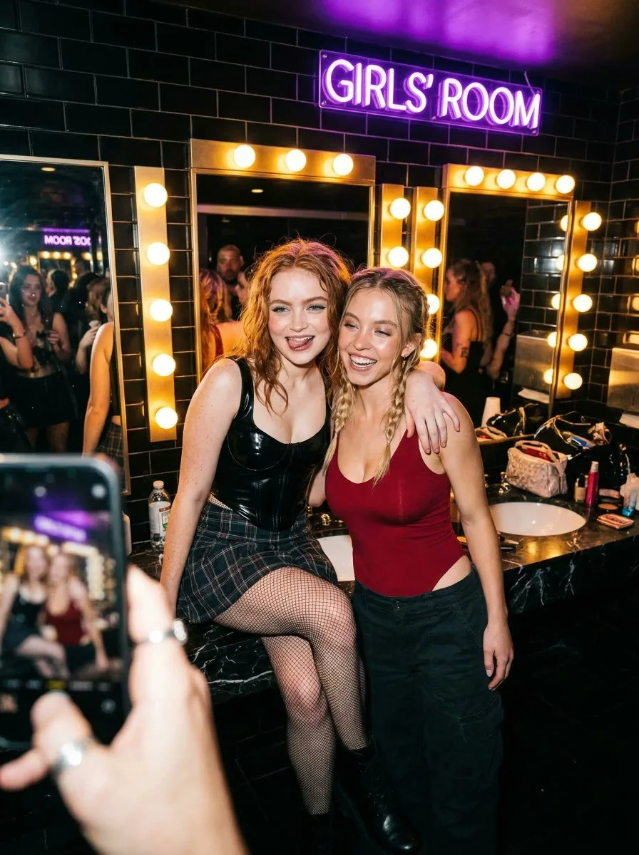 Nightlife Glam: Sadie Sink & Sydney Sweeney Candid Moment