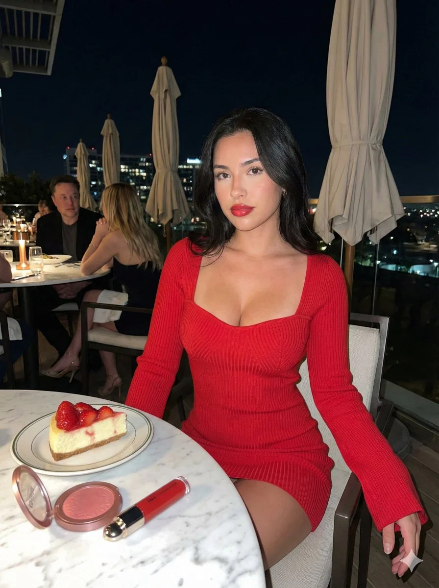 Nighttime Elegance: A Glamorous Encounter