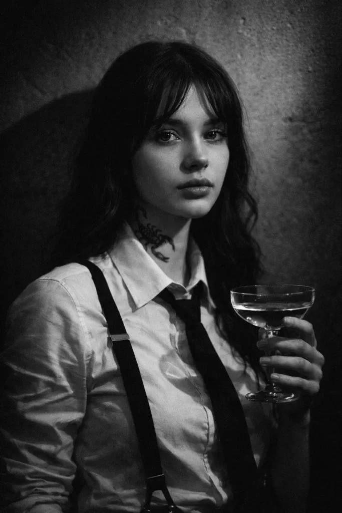 Noir Elegance in Shadows