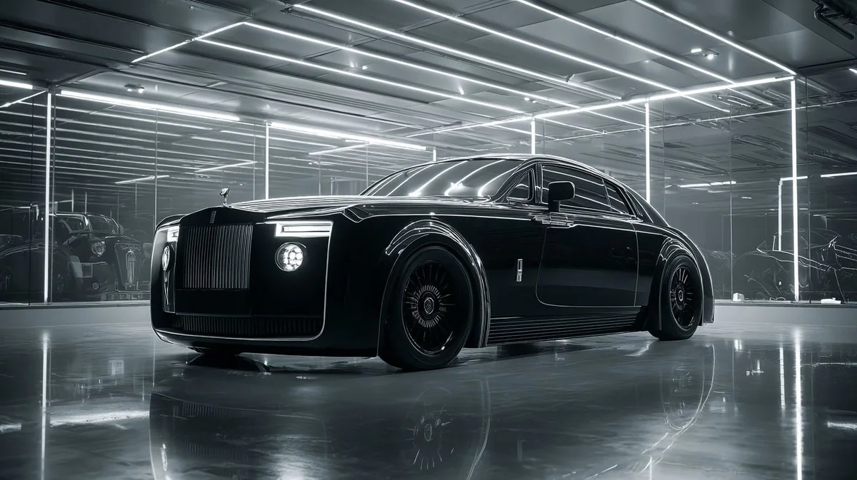 Noir Skies: The Flying Rolls Royce Concept