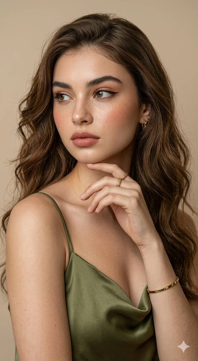 Olive Serenity: Ultra-Realistic Portrait