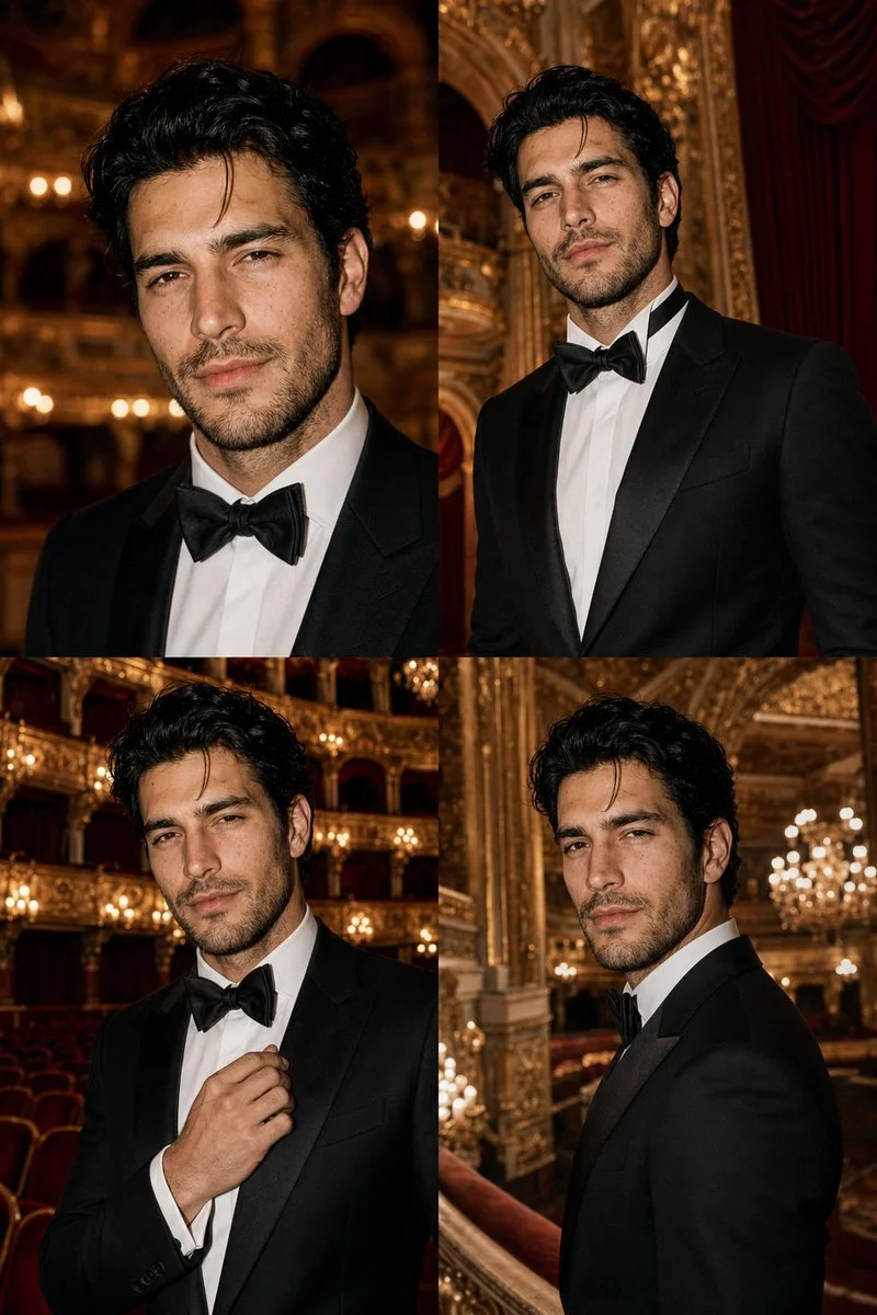 One Man, Four Moods on an Opera Night